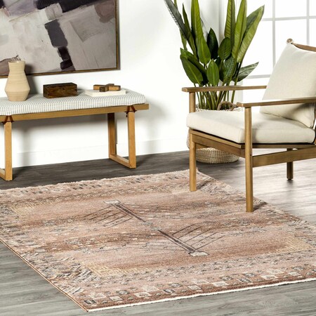 Nuloom Talulla Vintage Arrow Fringe Area Rug 4ft x 6ft KHMC56A-406